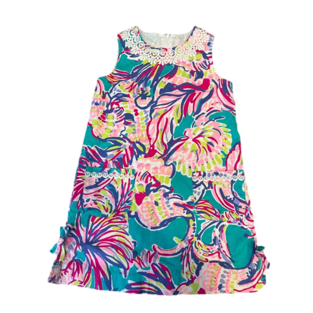 Lilly Pulitzer Dress Floral 8 Girls - Picture 1 of 5